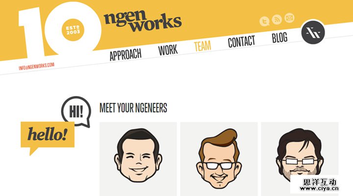 ngen works team design company webpage