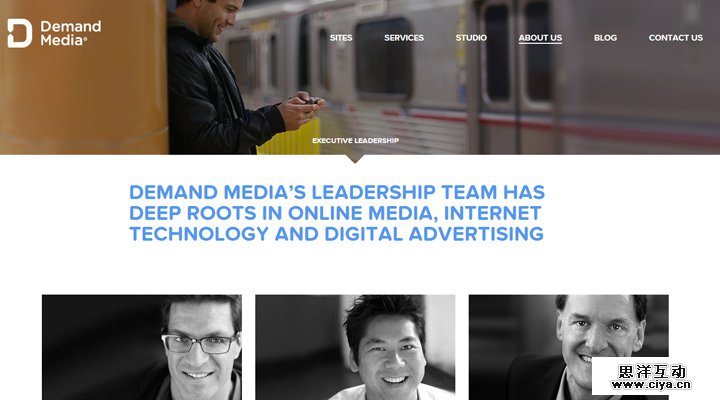 demand media website company team employees webpage