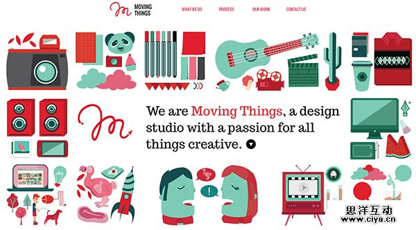 Moving Things in 70 Best Creative Websites of 2012