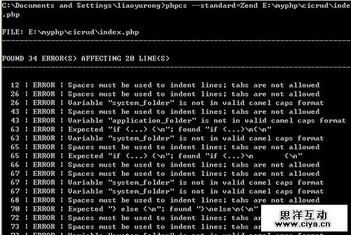 PHP CodeSniffer