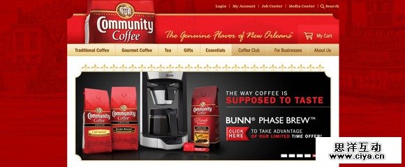30个优秀的国外咖啡网站设计作品,互联网的一些事