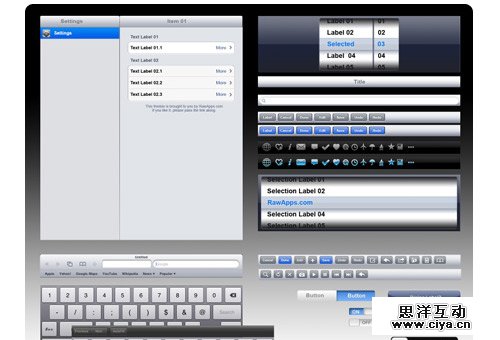 30个免费的精美 iPhone, iPad, iOS, Mac 界面素材,互联网的一些事