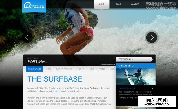 国外酷站：25个精美的国外旅游网站设计作品,互联网的一些事