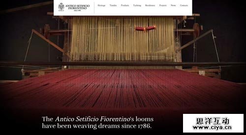 Antico Setificio Fiorentino 网页设计欣赏