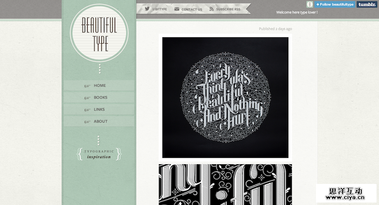 beautiful type