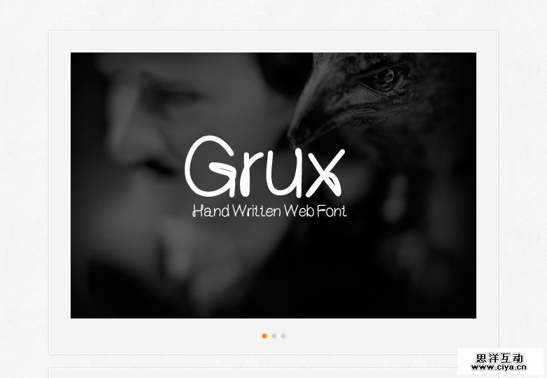 Grux handmande font