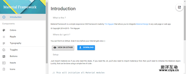 Material Framework