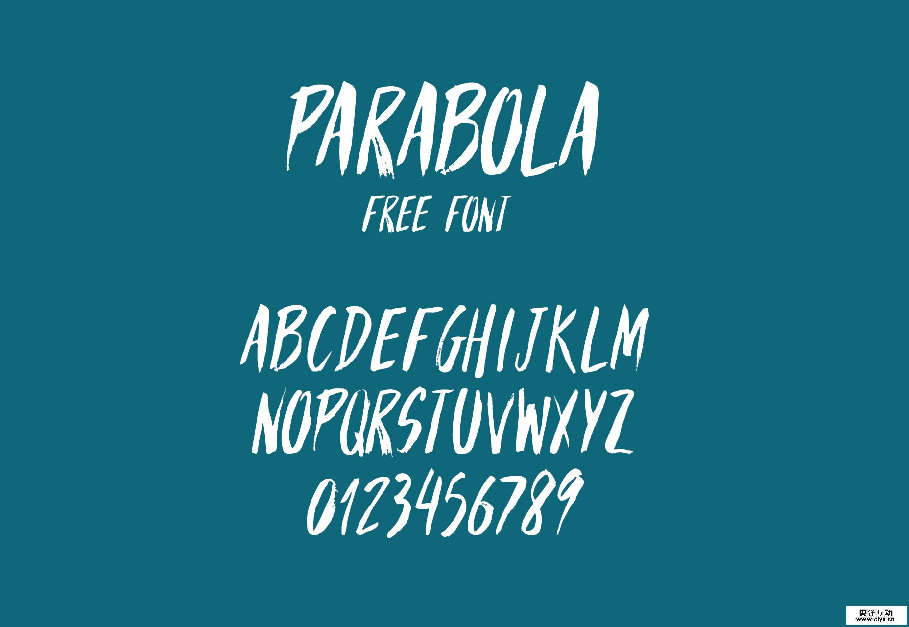 parabola-brush-hand-written-style-font