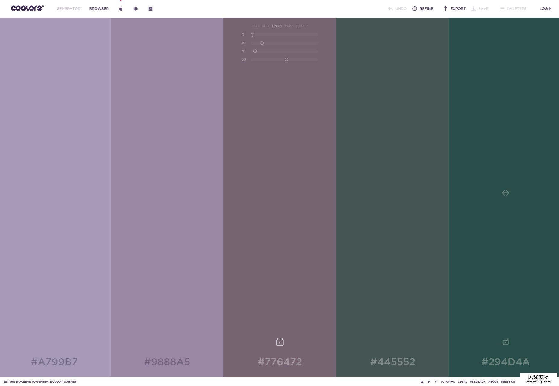 coolors-versatile-color-scheme-generator