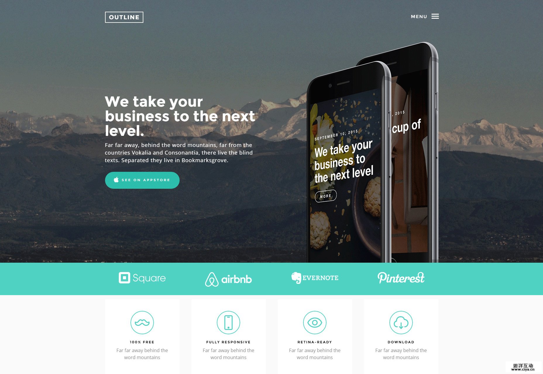outline-html5-portfolio-bootstrap-template