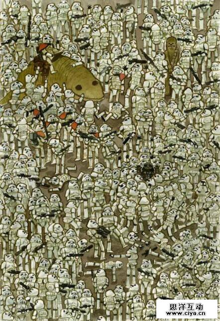 全球50位顶尖插画师笔下的《星球大战》，情怀满满，热血沸腾！