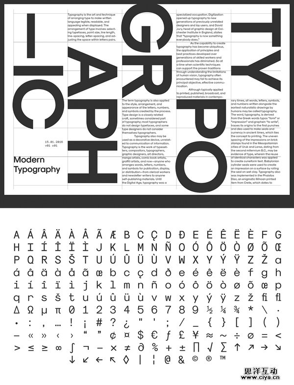 Modernist Font Letters