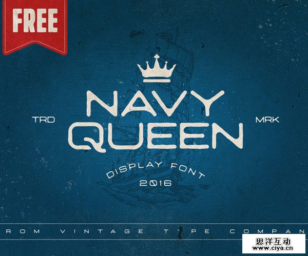 Navy Queen Free Font