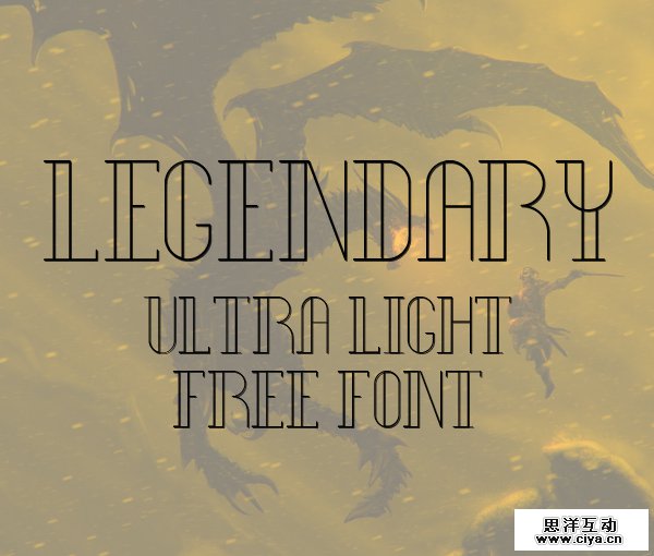 Legendary Ultra Light Free Font