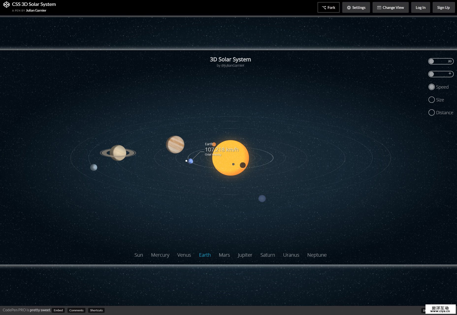 css-3d-solar-system