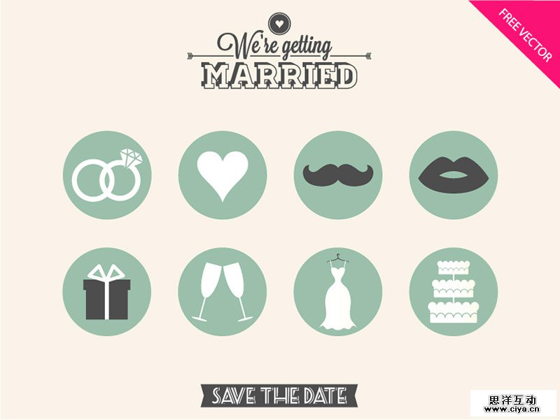 wedding icon sets