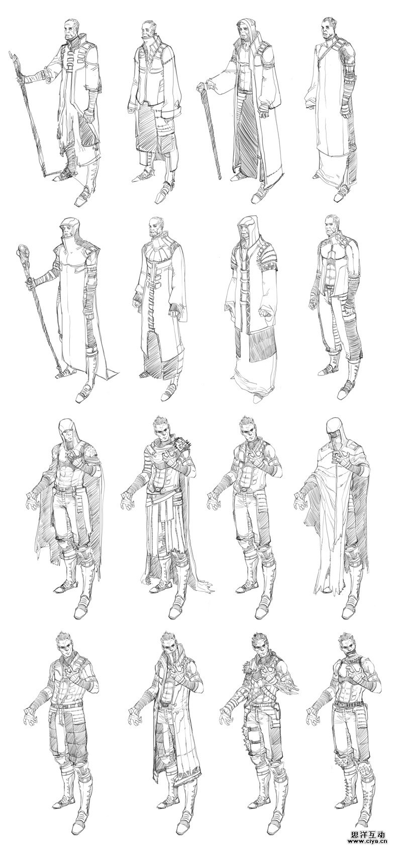 查看《多年前画的角色设定稿》原图，原图尺寸：800x1687