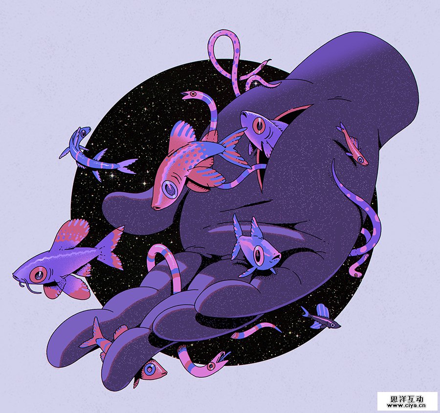 查看《创意手绘插画》原图，原图尺寸：900x845