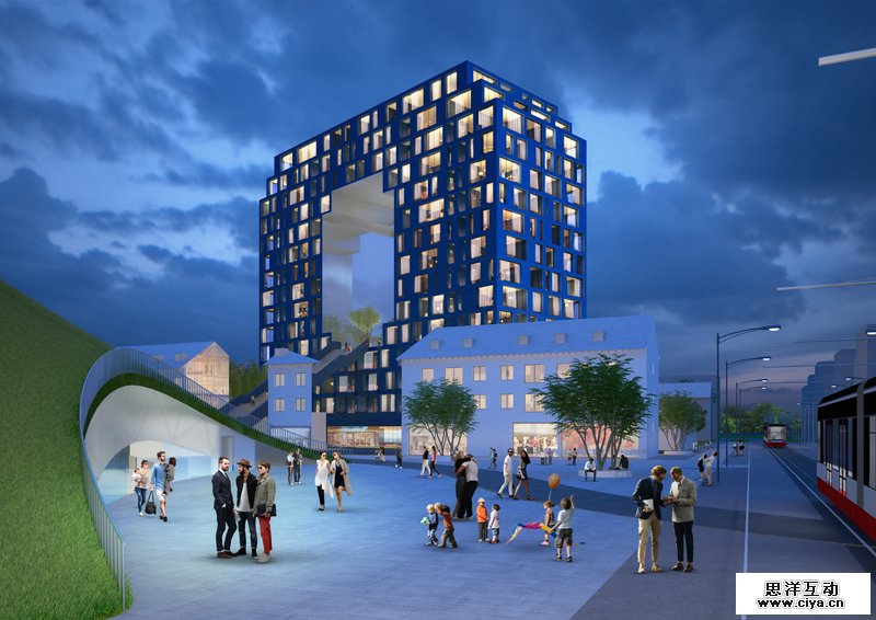 查看《曼海姆新社区：绿色‘山丘’与字母形塔楼》原图，原图尺寸：800x566