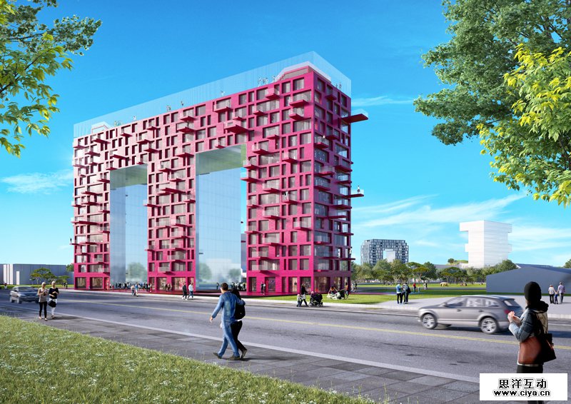 查看《曼海姆新社区：绿色‘山丘’与字母形塔楼》原图，原图尺寸：800x566