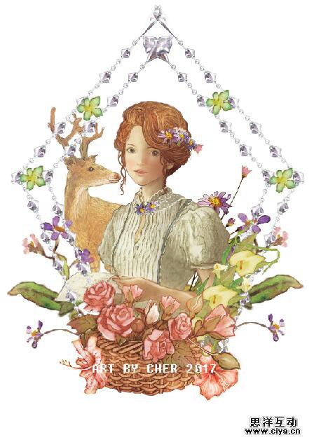 查看《BEAUTY AND PET 美女与宠物》原图，原图尺寸：458x631