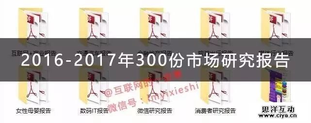 300份！2016-2017年300份市场研究报告（免费领，随时删~）