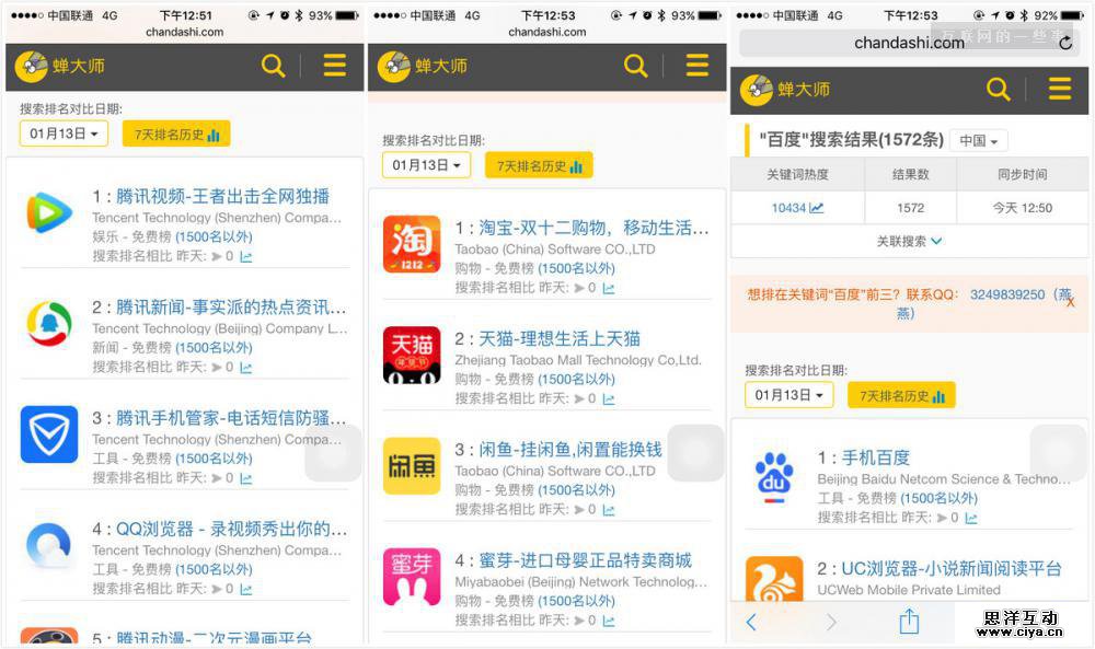 苹果应用市场崩溃?BAT排名跌出1500……